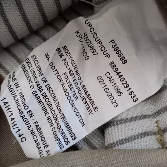 Dickies Men's Wide Leg Pants Size 14 Khaki Elastic Waist Relaxed Fit - Picture 7 of 8